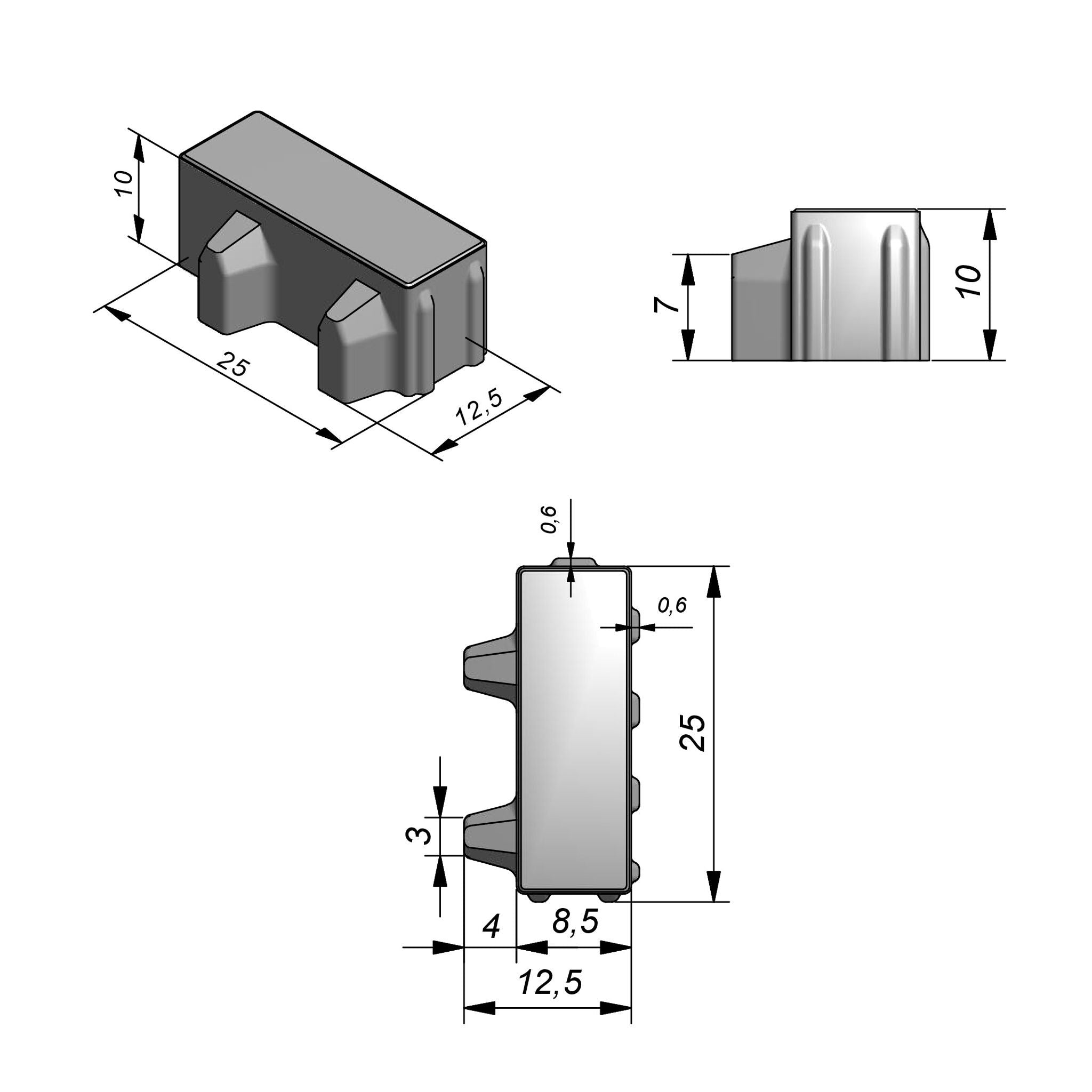 Dalle Greenstone 4.0 Classic 25x12,5cm