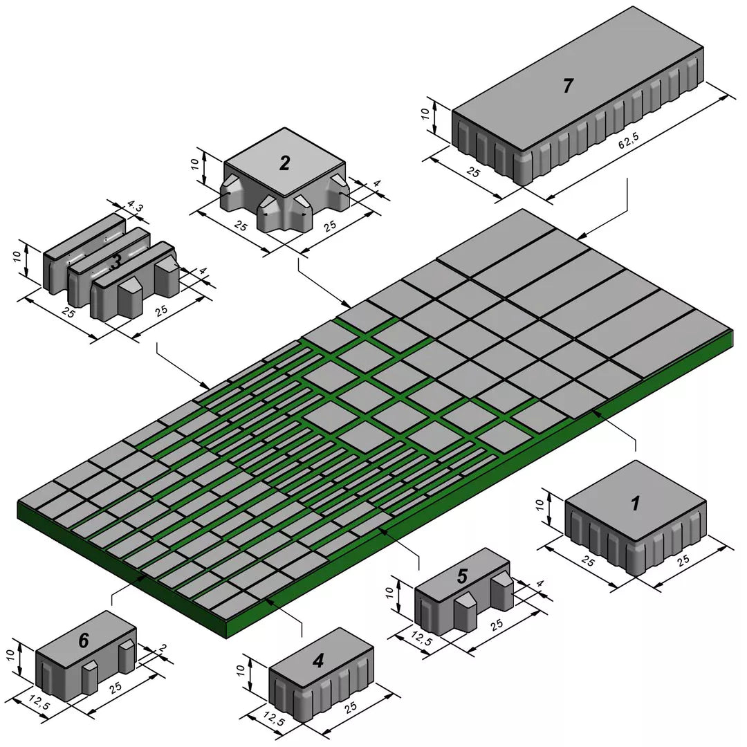 Dalle Greenstone 4.0 Classic 25x25
