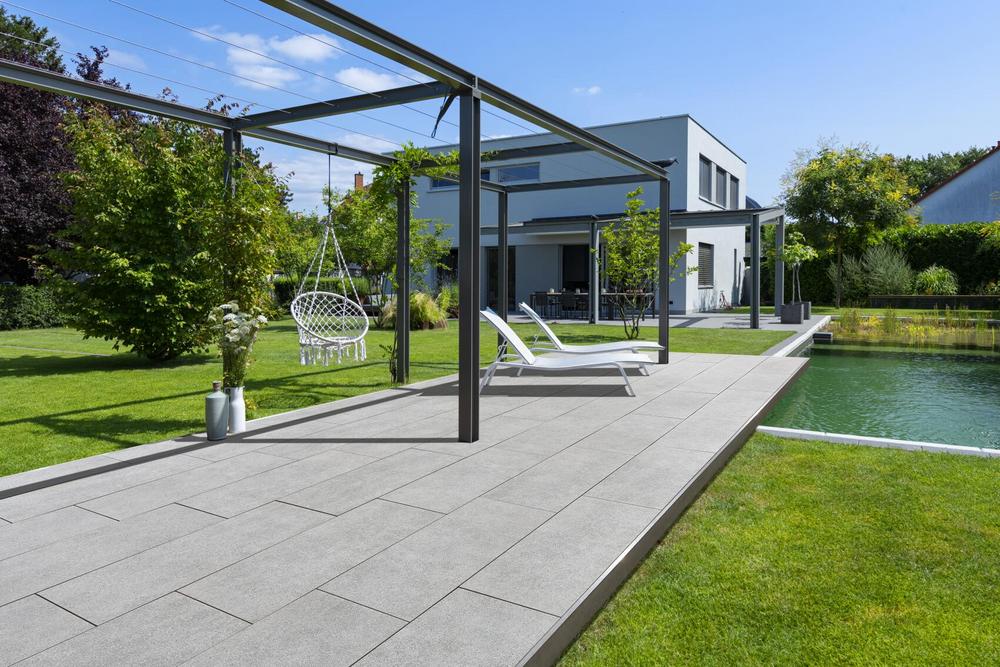 Alesaro® BETONPLUS - Dalle de Terrasse en Béton et Céramique
